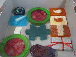 Some of the soaps made 